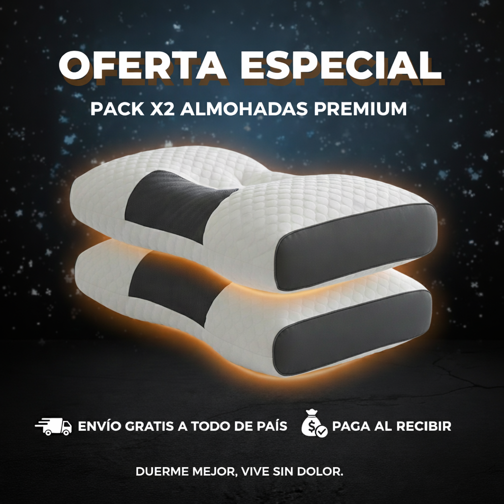 Pack x2 Almohadas Ergonómicas Premium